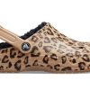 Crocs Baya Lined Clog Leopard Print Slippers 205975-98R