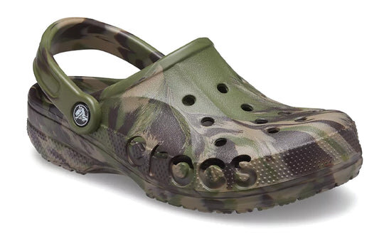Crocs Baya Marble Fashion Outdoor Unisex Military Green Sandals 206935-3TC Crocs Baya Marble Fashion Outdoor Unisex Military Green Sandals 206935-3TC