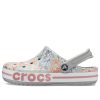 Crocs Bayaband Beach light grey Flowers Sandals 206232-0GN Crocs Bayaband Beach light grey Flowers Sandals 206232-0GN