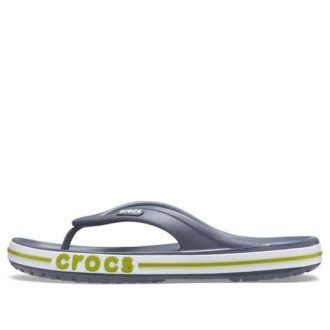 Crocs Bayaband Flip Non-Slip Wear-Resistant Casual Gray Green Slippers “Grey Green” 205393-0A3
