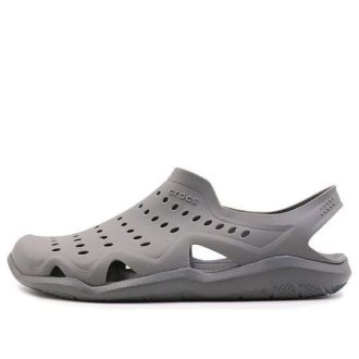 Crocs Beach Gray Unisex Sandals 203963-0DA Crocs Beach Gray Unisex Sandals 203963-0DA
