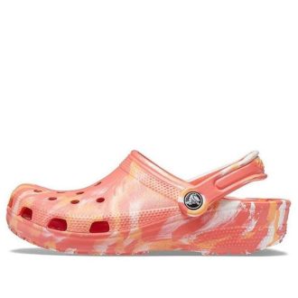 Crocs Beach Orange Marble Sandals 206867-6SN Crocs Beach Orange Marble Sandals 206867-6SN