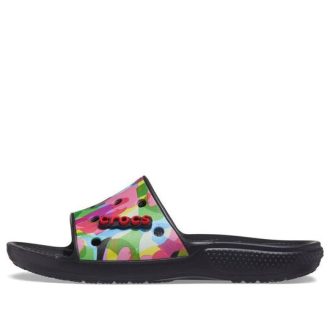 Crocs Classic Bubble Block Slides “Black Multi” 207408-0C4