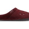 Crocs Classic Casual Thicken Stay Warm Unisex Wine Red Slippers 203600-60U