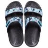 Crocs Classic Casual Unisex Blue Black Slippers 207283-988
