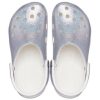 Crocs Classic Casual Unisex Metallic Silver Pink Sandals 207551-90H