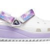 Crocs Classic Casual Unisex White Purple Sandals “White Purple” 207772-577