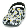 Crocs Classic clo daisy Full Print Sandals Unisex Black 206375-0ZI