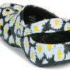 Crocs Classic clo daisy Full Print Sandals Unisex Black 206375-0ZI
