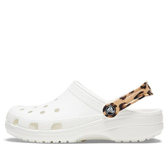Crocs Classic Clog Beach Sandals Leopard print White 206638-1D1 Crocs Classic Clog Beach Sandals Leopard print White 206638-1D1