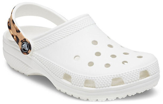 Crocs Classic Clog Beach Sandals Leopard print White 206638-1D1 Crocs Classic Clog Beach Sandals Leopard print White 206638-1D1