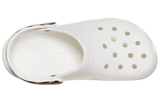 Crocs Classic Clog Beach Sandals Leopard print White 206638-1D1 Crocs Classic Clog Beach Sandals Leopard print White 206638-1D1