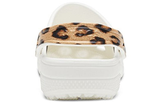 Crocs Classic Clog Beach Sandals Leopard print White 206638-1D1 Crocs Classic Clog Beach Sandals Leopard print White 206638-1D1
