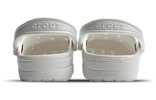 Crocs Classic Clog Breathable Sandals White Unisex 10126-100 Crocs Classic Clog Breathable Sandals White Unisex 10126-100