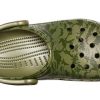 Crocs Classic Clog Camouflage Printing Beach Army Green Sandals 206454-309