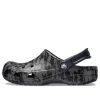 Crocs Classic Clog Camouflage Printing Beach Sandals Black Unisex 206454-001