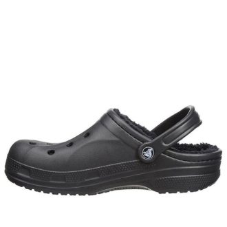 Crocs Classic Clog Casual Stay Warm Shoe Unisex Black 203766-060