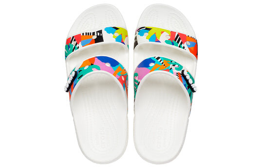 Crocs Classic Clog Cozy Unisex White Multi-Color Slippers “White” 207856-94S Crocs Classic Clog Cozy Unisex White Multi-Color Slippers “White” 207856-94S