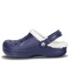 Crocs Classic Clog Crocs Stay Warm Wear-Resistant Navy Blue Unisex Slippers 16244-49U