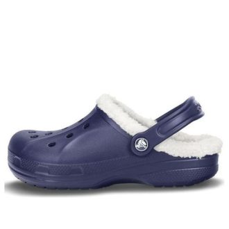 Crocs Classic Clog Crocs Stay Warm Wear-Resistant Navy Blue Unisex Slippers 16244-49U