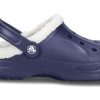 Crocs Classic Clog Crocs Stay Warm Wear-Resistant Navy Blue Unisex Slippers 16244-49U