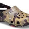 Crocs Classic Clog Desert Camouflage Beach Unisex Black Brown Sandals 207305-088