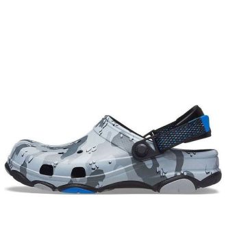 Crocs Classic Clog Desert Camouflage Outdoor Beach Unisex Black Gray Sandals 207305-097