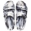 Crocs Classic Clog Marble Beach Sports Slippers Unisex White Black 207701-103