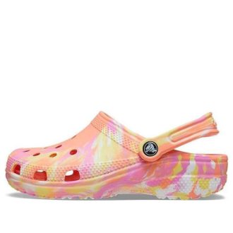 Crocs Classic Clog Marble Beach Sports Unisex Red Multi-Color Sandals “Red” 206867-83F