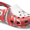 Crocs Classic Clog Marble Beach Sports Unisex Red White Sandals “Red White” 206867-884