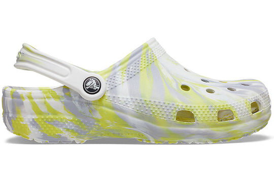 Crocs Classic Clog Marble Beach Sports Unisex White Gray Sandals “White Gray” 206867-1FJ Crocs Classic Clog Marble Beach Sports Unisex White Gray Sandals “White Gray” 206867-1FJ