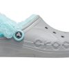 Crocs Classic clog Stay Warm Fleece Lined Shoe Unisex Gray Blue 206633-0IG