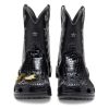Crocs Classic Cowboy Boot “Black” 208695-001