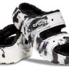 Crocs Classic Cozzzy Marbled Sandals “Black White” 207907