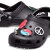 Crocs Classic Feel The Positivity Casual Unisex Black Sandals 207571-001 Crocs Classic Feel The Positivity Casual Unisex Black Sandals 207571-001