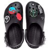 Crocs Classic Feel The Positivity Casual Unisex Black Sandals 207571-001 Crocs Classic Feel The Positivity Casual Unisex Black Sandals 207571-001