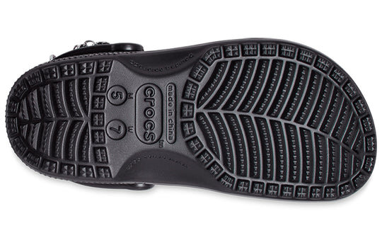 Crocs Classic Feel The Positivity Casual Unisex Black Sandals 207571-001 Crocs Classic Feel The Positivity Casual Unisex Black Sandals 207571-001