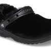 Crocs Classic Fur Sure Slip On Clogs “Black” 207303-001