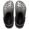 Crocs Classic Glitter Lined Clogs “Black Silver” 205842-067