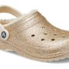 Crocs Classic Glitter Lined Clogs “Gold White” 205842-93S