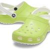 Crocs Classic Glow in the Dark Clogs “Lime Green White” 209101-3UH
