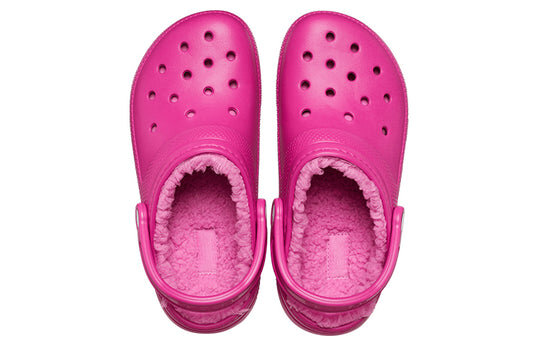 Crocs Classic Lined Clog Sports Unisex Purple Red Sandals 203591-6SV Crocs Classic Lined Clog Sports Unisex Purple Red Sandals 203591-6SV