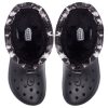 Crocs Classic Lined Neo Puff Tie Dye Boots “Black White” 207328-001