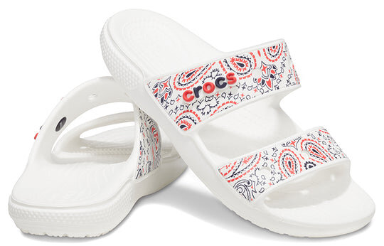 Crocs Classic Non-Slip Wear-Resistant Sports Slippers Unisex White 207350-94S Crocs Classic Non-Slip Wear-Resistant Sports Slippers Unisex White 207350-94S