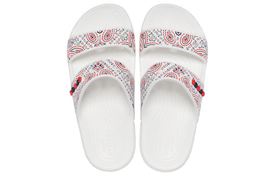 Crocs Classic Non-Slip Wear-Resistant Sports Slippers Unisex White 207350-94S Crocs Classic Non-Slip Wear-Resistant Sports Slippers Unisex White 207350-94S