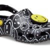 Crocs Classic Smiley World Clogs “Black White” 207971-0C4