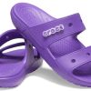 Crocs Classic Soft Sole Cozy Flat Heel Sports Slippers Unisex Purple 206761-518