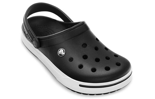 Crocs Crocband Beach Sandals Unisex Black White 11989-060 Crocs Crocband Beach Sandals Unisex Black White 11989-060