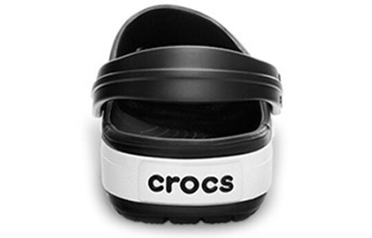 Crocs Crocband Beach Sandals Unisex Black White 11989-060 Crocs Crocband Beach Sandals Unisex Black White 11989-060