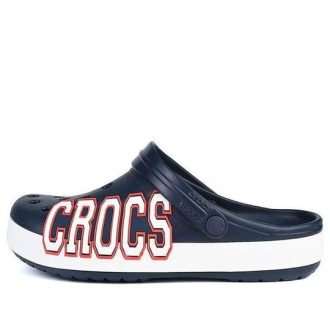 Crocs Crocband Logo Clogs “Navy White” 205568-462